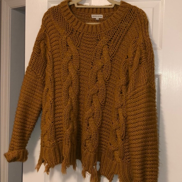 Moon River Sweaters - moon river crotchet knit sweater